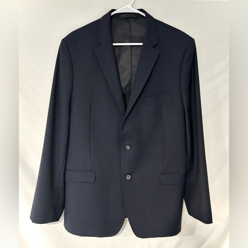 Lauren Ralph Lauren Navy Blue Slim Fit Wool Blazer Jacket Sport Coat 44R